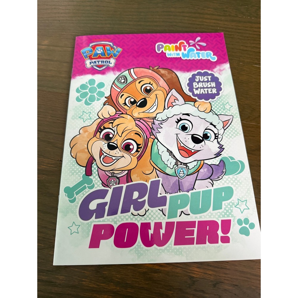 Paw Patrol Girl Pup Power Paint with Water Activity Book Skye Everest